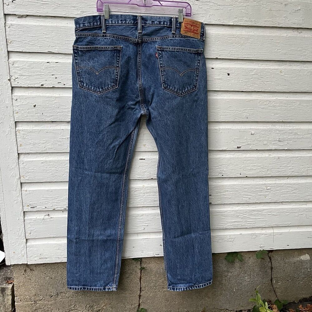 LEVI’S 505 REGULAR FIT JEANS, Medium Stonewash- Size 40x34